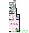 ルフレ　Ⅰ 1Rの間取り