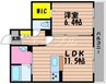 Mグラン 1LDKの間取り