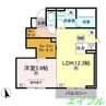 マーメゾン新福 1LDKの間取り