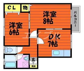 間取図 アブニール若宮