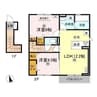 マーメゾン新福 2LDKの間取り