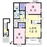 ワルド　プラッツ　Ｂ 2LDKの間取り