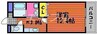 成和第６ビル 1Kの間取り