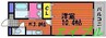 成和第６ビル 1Kの間取り