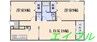 ライズガーデン参番館 2LDKの間取り