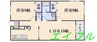 ライズガーデン参番館 2LDKの間取り