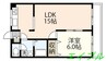 グレーストミ２１ 1LDKの間取り