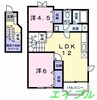 クレストール山崎 2LDKの間取り