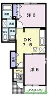 スターレジデンス 2DKの間取り