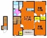 プロスペリティ万倍 2LDKの間取り