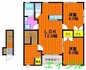 プロスペリティ万倍 2LDKの間取り
