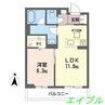 サンフェリーチェⅡ 1LDKの間取り