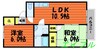 セレーノ岡本　A棟 2LDKの間取り