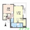 サンフェリーチェⅡ 1LDKの間取り