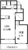 ガーデンハウス　Ｃ棟 1LDKの間取り