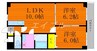 サニーヒルズ大福 2LDKの間取り