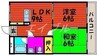 カサベルデ東山 2LDKの間取り