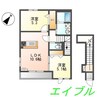 グレイシャス 2LDKの間取り