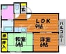 キャトルセゾン　Ｅ棟 2LDKの間取り