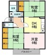 プレジール大和Ⅰ 3DKの間取り