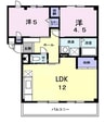ファインレジデンスＫＮ 2LDKの間取り