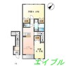 グリーンテラス 2LDKの間取り