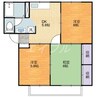 シャンポール 3DKの間取り