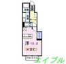ソレイユ　Ｋ 1Kの間取り