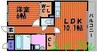 Ambition 1LDKの間取り