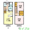 ローズコート 2LDKの間取り