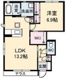 コルテ 1LDKの間取り