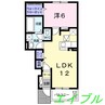 グラン・ソレイユ　Ａ棟 1LDKの間取り