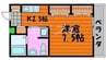 さにぃてらす’06 1Kの間取り