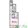 アルモ　ドゥーエ 1Kの間取り