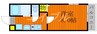 レトア下庄 1Kの間取り