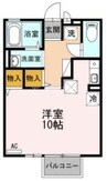 メゾングレート10 1Rの間取り