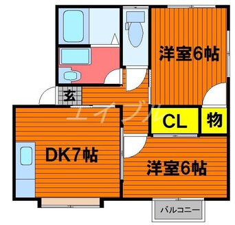 間取図 サンライフヒラタⅠ