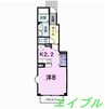 マーヴェラスＢ 1Kの間取り