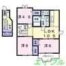 クレスト－ル　Ｄ 3LDKの間取り