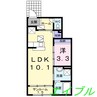 ハートフル　シンシアＡ 1LDKの間取り