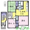 スクエア・アヴニ－ル 3LDKの間取り