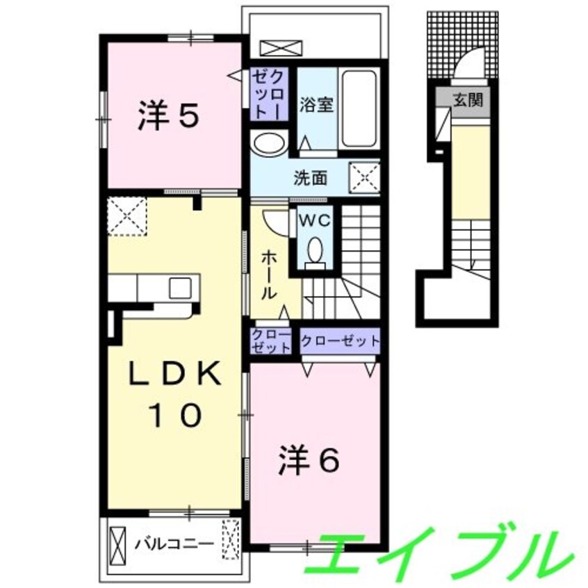間取図 パイシーズ片島Ⅰ