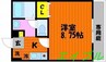 フォーシーズン冬 1Kの間取り
