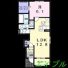 ユーフォリア　Ⅰ 1LDKの間取り