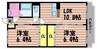 コンフォートⅠ 2LDKの間取り