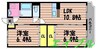 コンフォートⅠ 2LDKの間取り