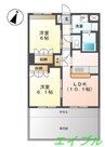 エスペランスコート 2LDKの間取り