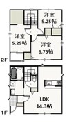 ボスコグランデ　B 3LDKの間取り