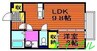 セブン　Ⅰ棟 1LDKの間取り