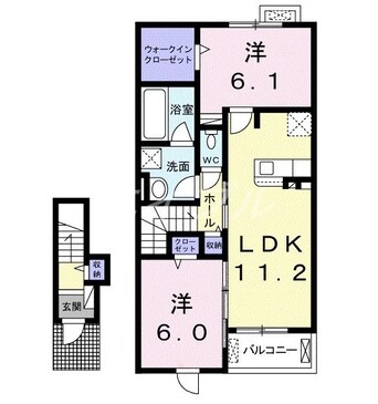 間取図 バーミィ・イツキ　Ａ